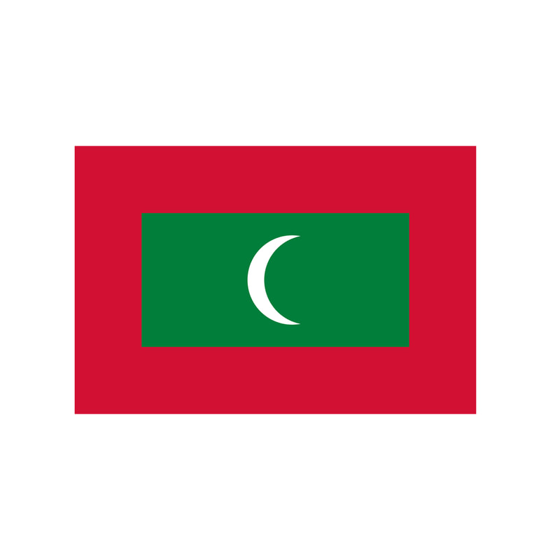 P-FL124-MC 180cm Maldives National  Flag