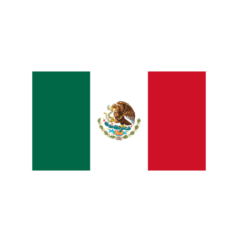 P-FL125-MC 180cm Mexico National  Flag