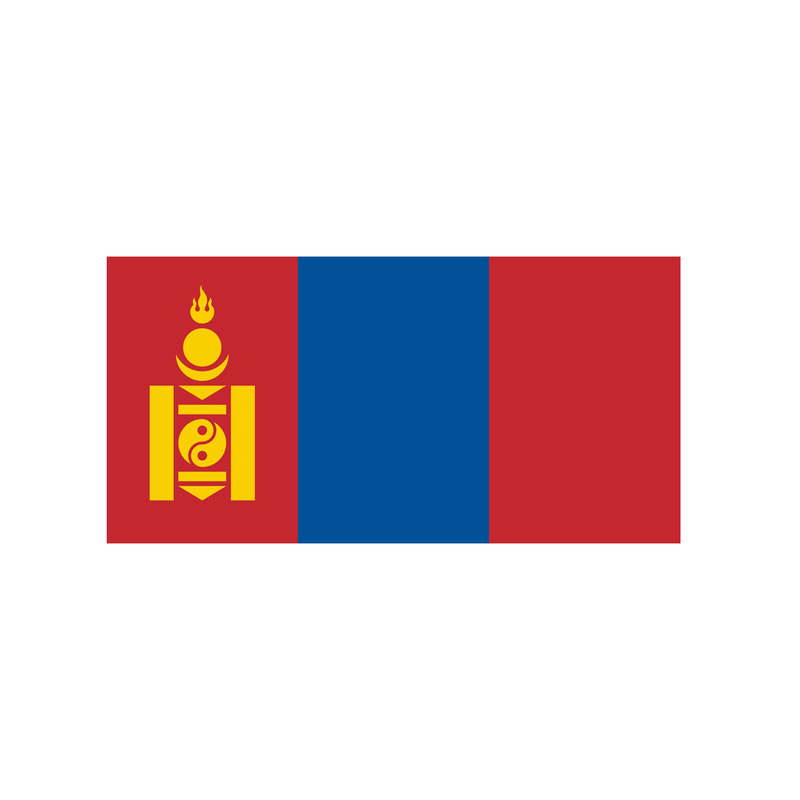 P-FL126-MC 180cm Mongolia  National  Flag