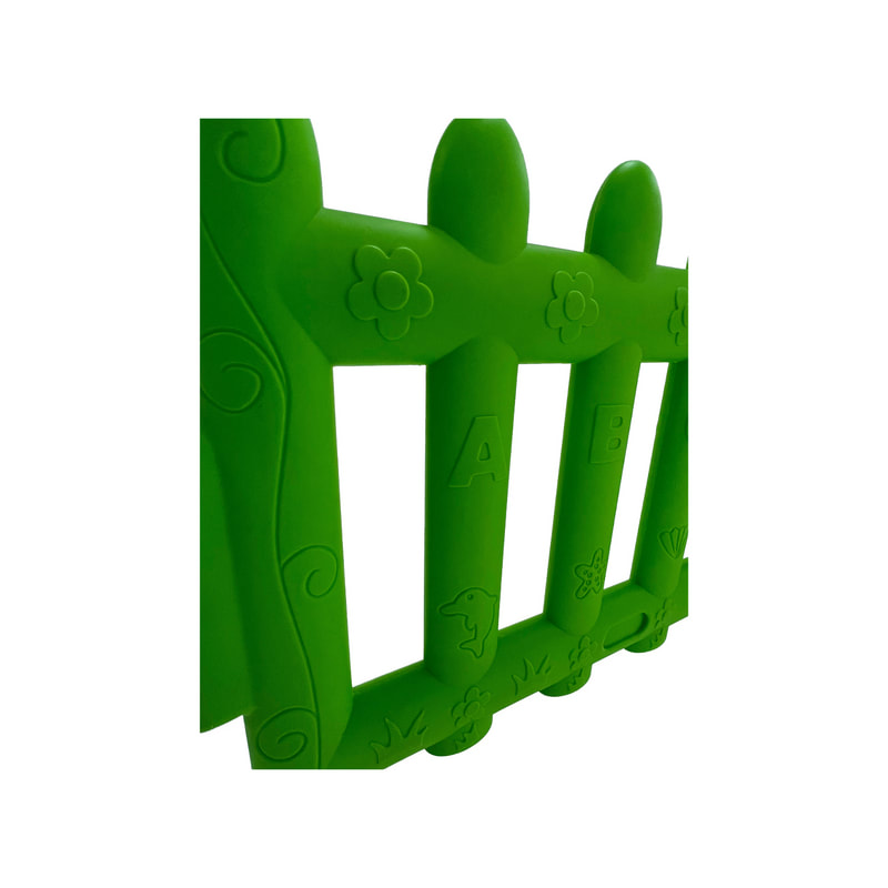 P-FN201-GR Type 1 Kids Play Pen in Green Plastic