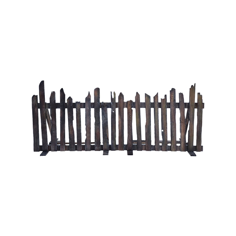 P-FN801-DS 100cm high distressed fencing