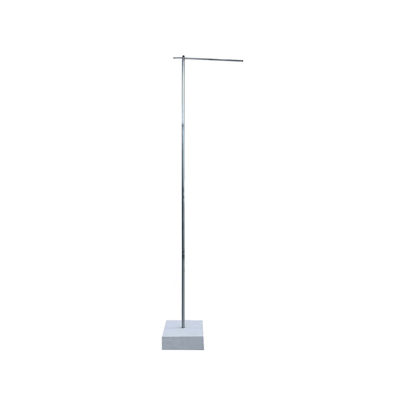P-FP101-SI Type 1 Flag pole in silver 410cm high with a top section for vertical flags