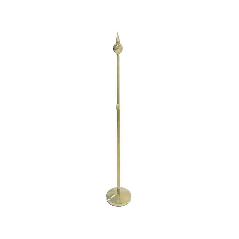 P-FP102-GD Type 2 Flag pole in gold 333cm high with a decorative top