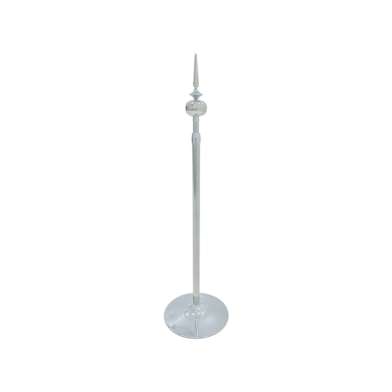 P-FP103-SI Type 3 Flag pole in silver 300cm high with a decorative top