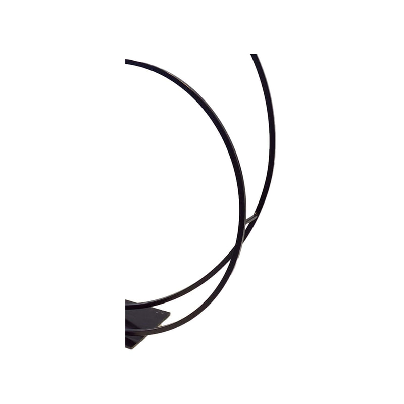 P-HD101-BL 220cm Ring type 1 black double black hoop display