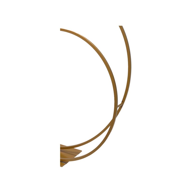P-HD101-GD 220cm Ring type 1 gold double gold hoop display