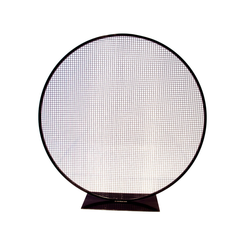 P-HD102-BL 220cm Ring type 2 black circular mesh display screen
