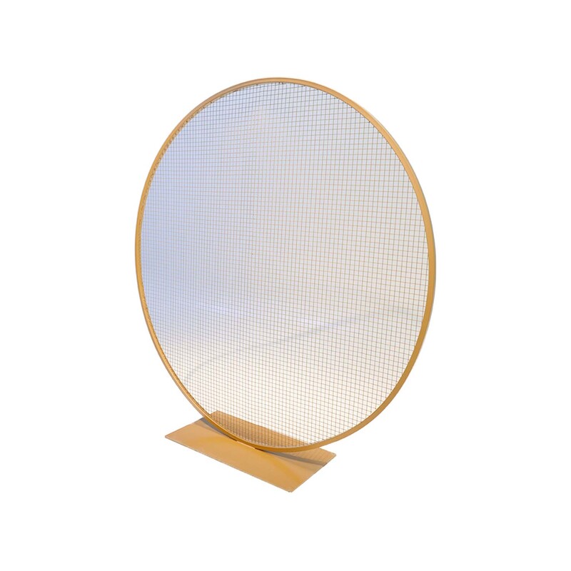 P-HD102-GD 220cm Ring type 2 gold circular mesh display screen
