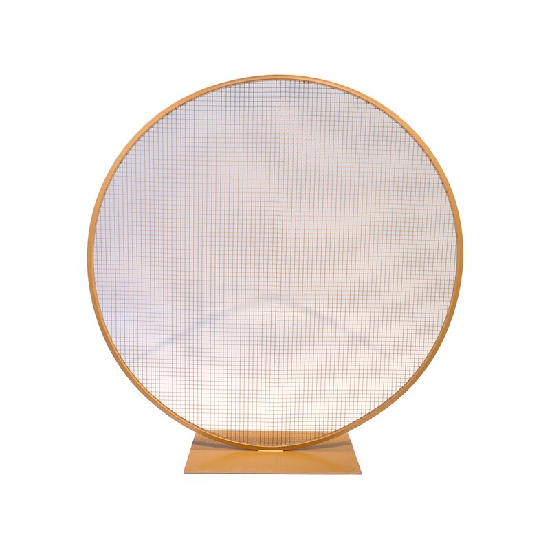 P-HD102-GD 220cm Ring type 2 gold circular mesh display screen