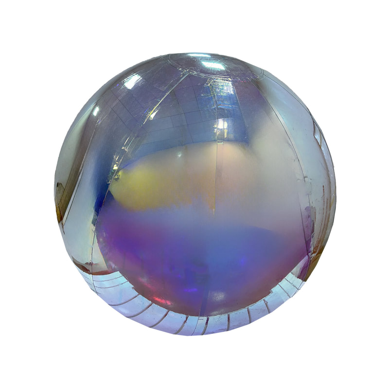 P-ID101-PL 300cm diameter pearlescent inflatable mirror ball