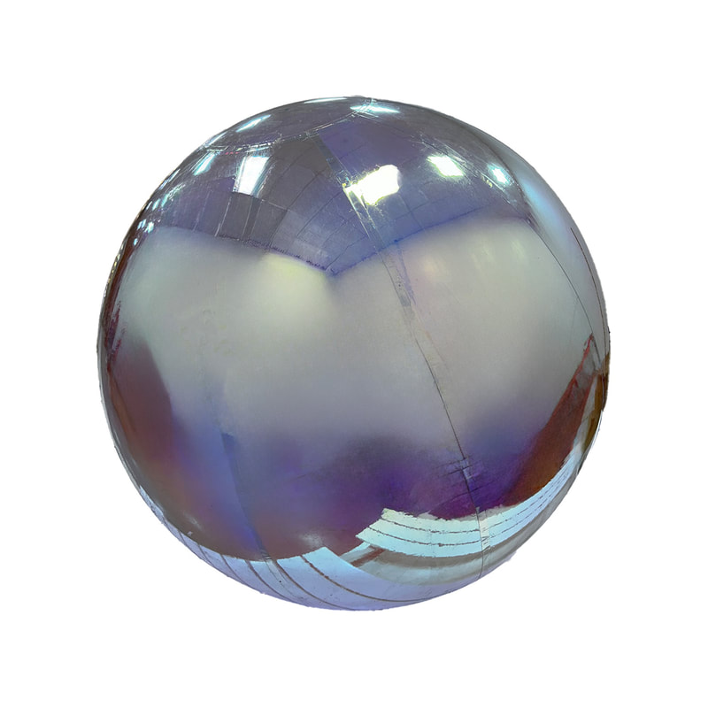 P-ID101-PL 300cm diameter pearlescent inflatable mirror ball