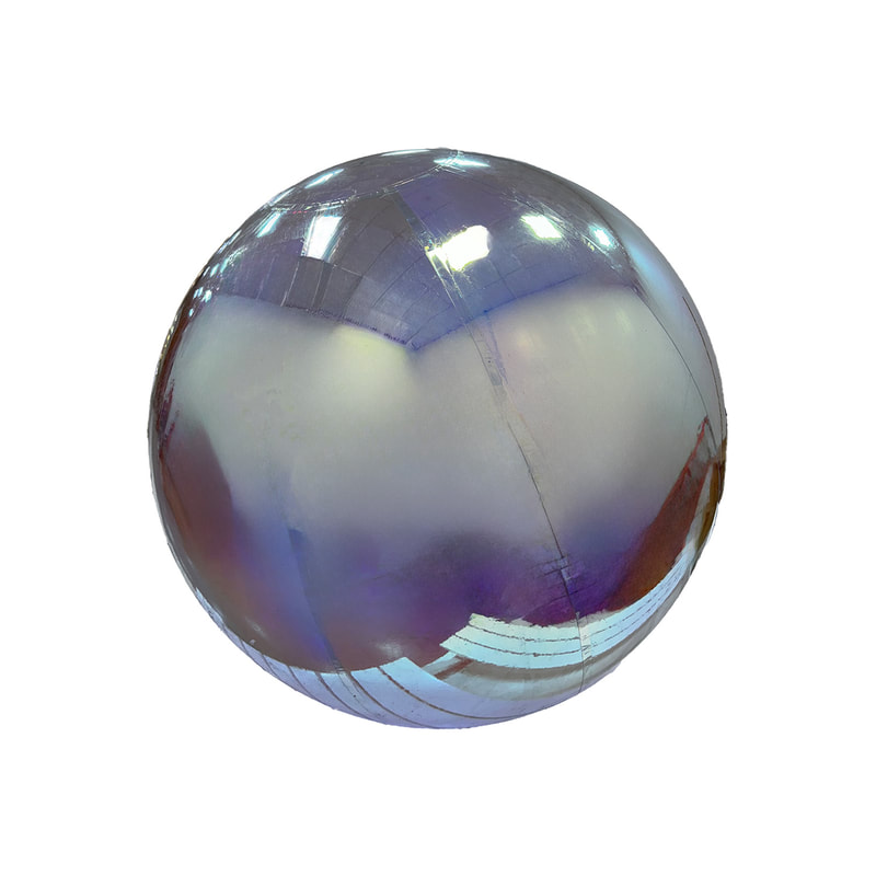 P-ID102-PL 250cm diameter pearlescent inflatable mirror ball