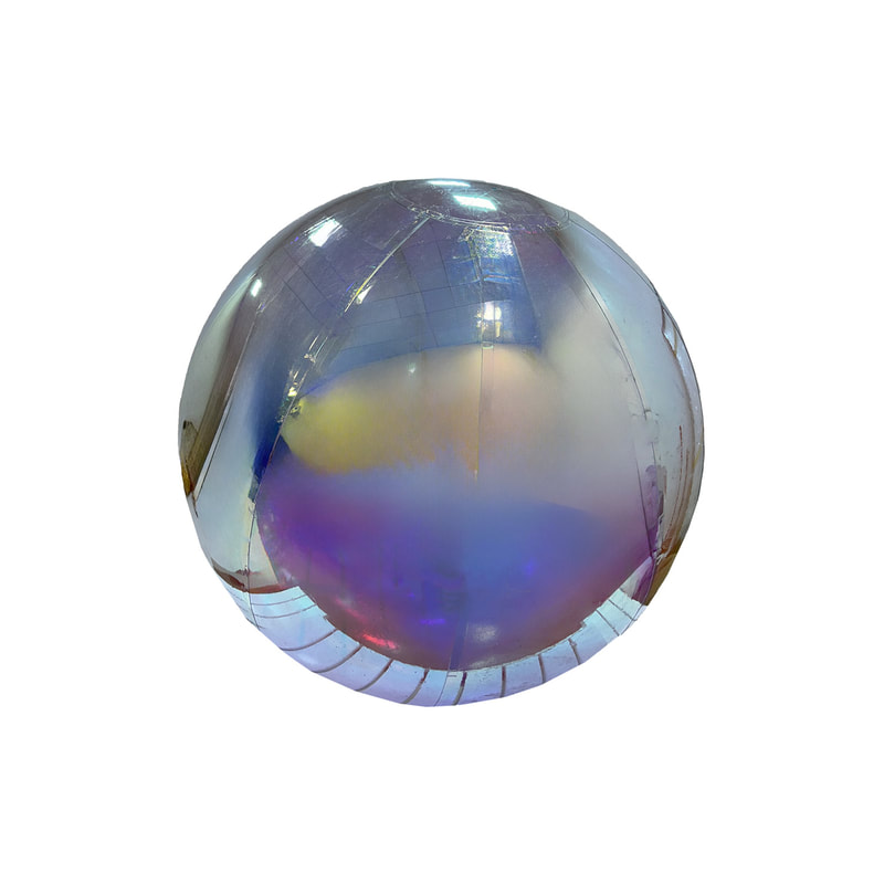 P-ID103-PL 200cm diameter pearlescent inflatable mirror ball