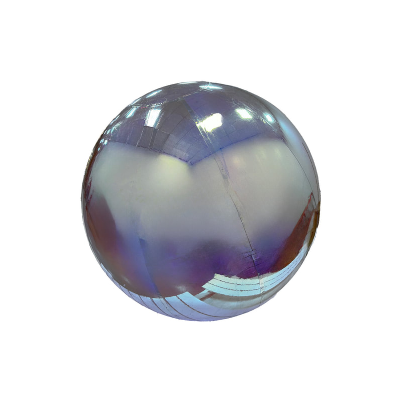 P-ID103-PL 200cm diameter pearlescent inflatable mirror ball