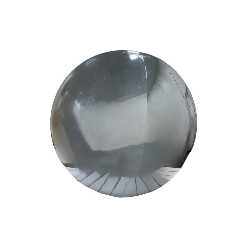 P-ID103-SI 200cm diameter silver inflatable mirror ball