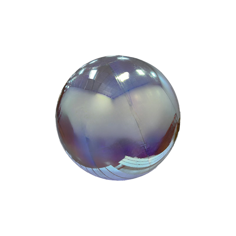 P-ID104-PL 150cm diameter pearlescent inflatable mirror ball
