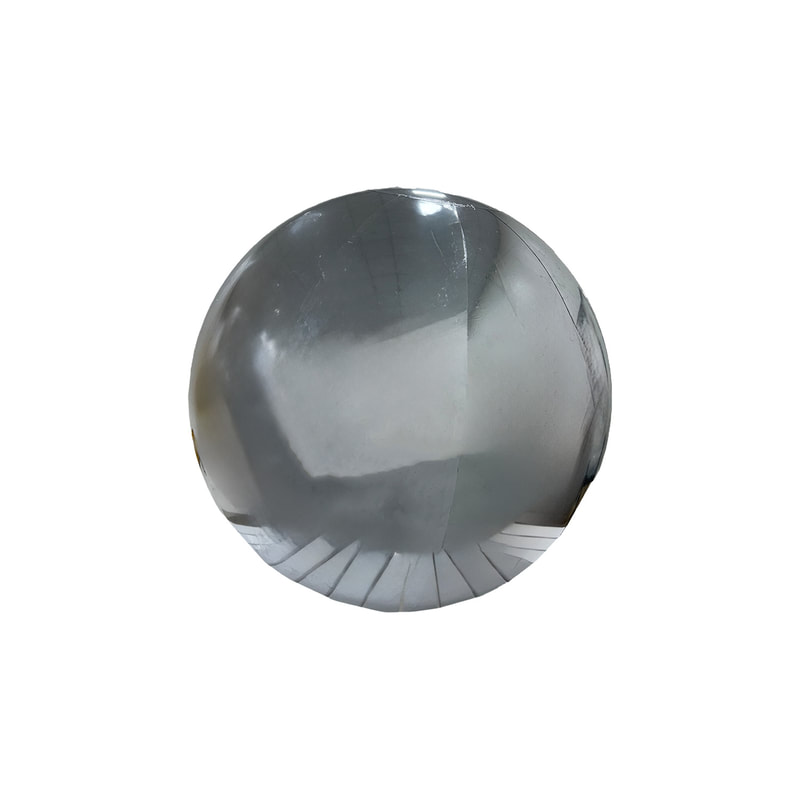 P-ID104-SI 150cm diameter silver inflatable mirror ball
