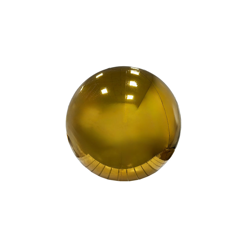 P-ID105-GD 100cm diameter gold inflatable mirror ball