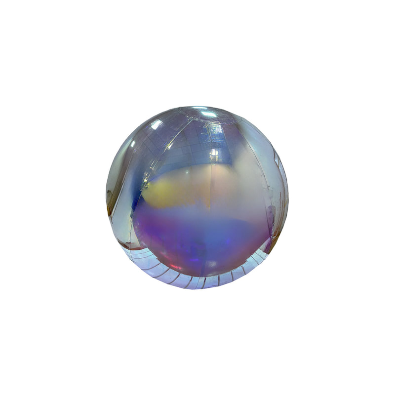 P-ID105-PL 100cm diameter pearlescent inflatable mirror ball