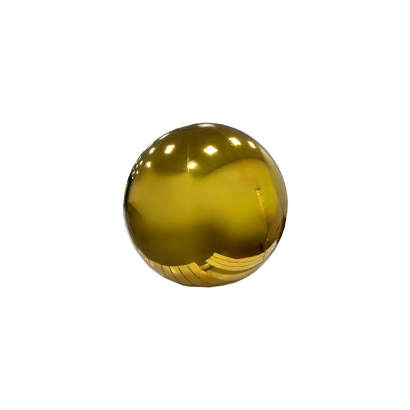 P-ID106-GD 60cm diameter gold inflatable mirror ball