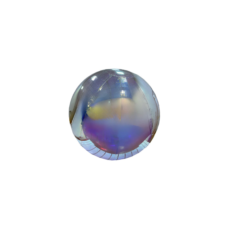 P-ID106-PL 60cm diameter pearlescent inflatable mirror ball
