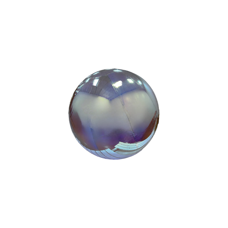 P-ID106-PL 60cm diameter pearlescent inflatable mirror ball