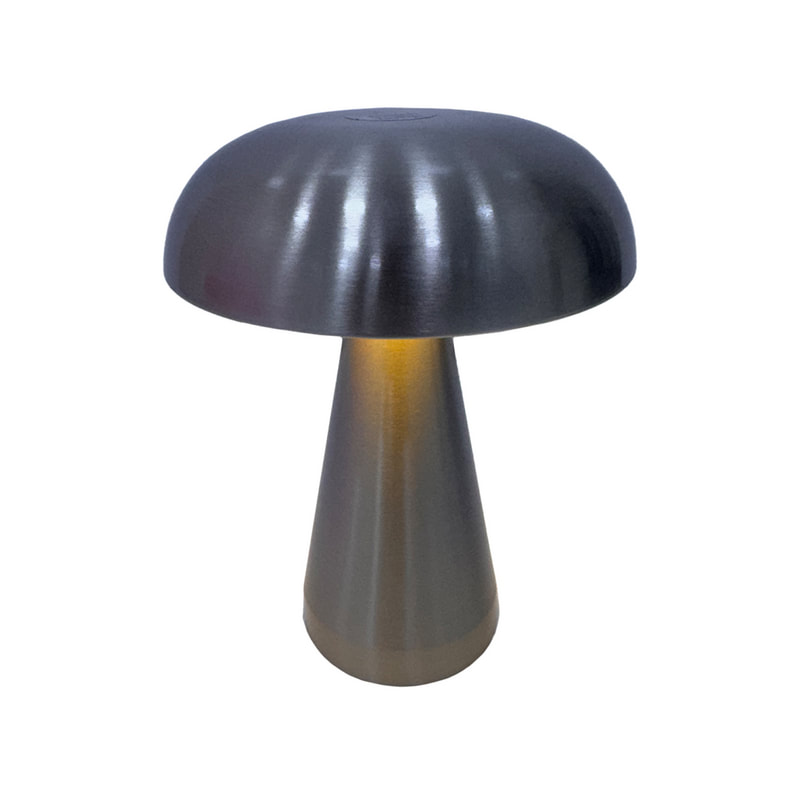 P-LA120-SI 20cm Anu touch table lamp in metal silver