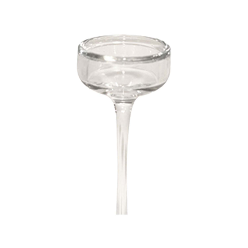 P-LC101-CL 24cm Dale glass stem tea light candle holder