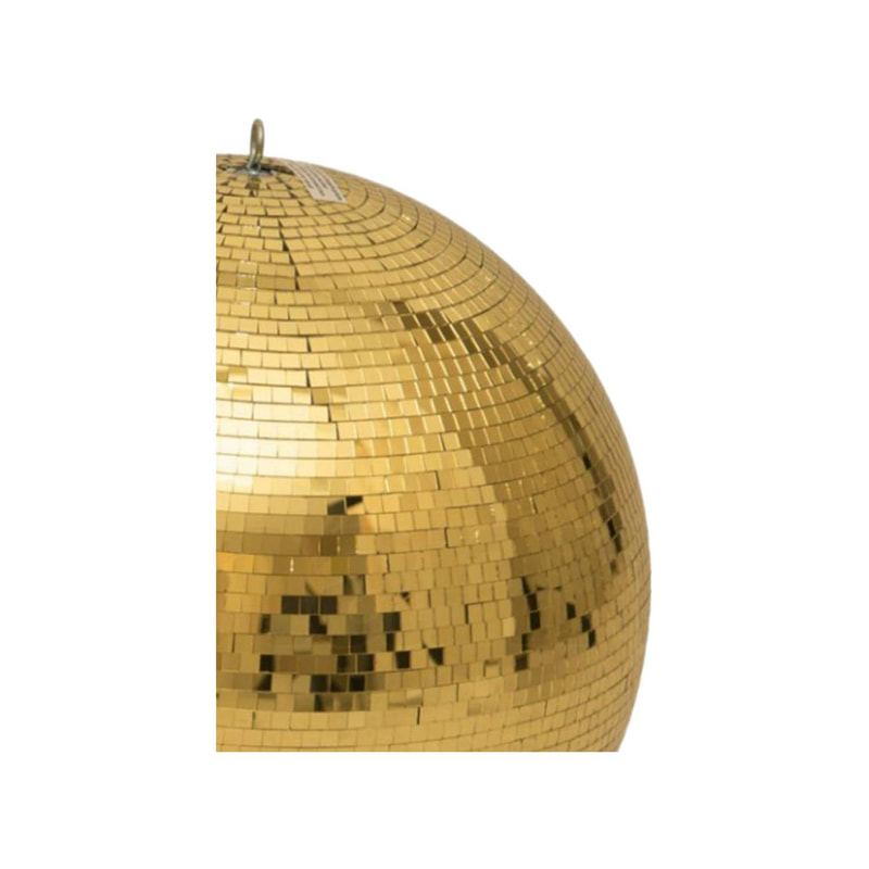 P-MB103-GD 50cm dia gold mirror ball with safety