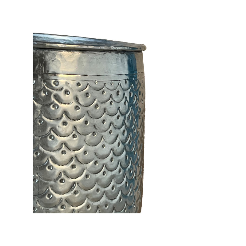 P-MD805-SI Type 5 48cm round silver vase