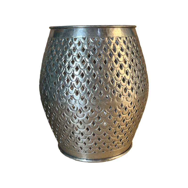 P-MD807-SI Type 7 48cm round silver vase