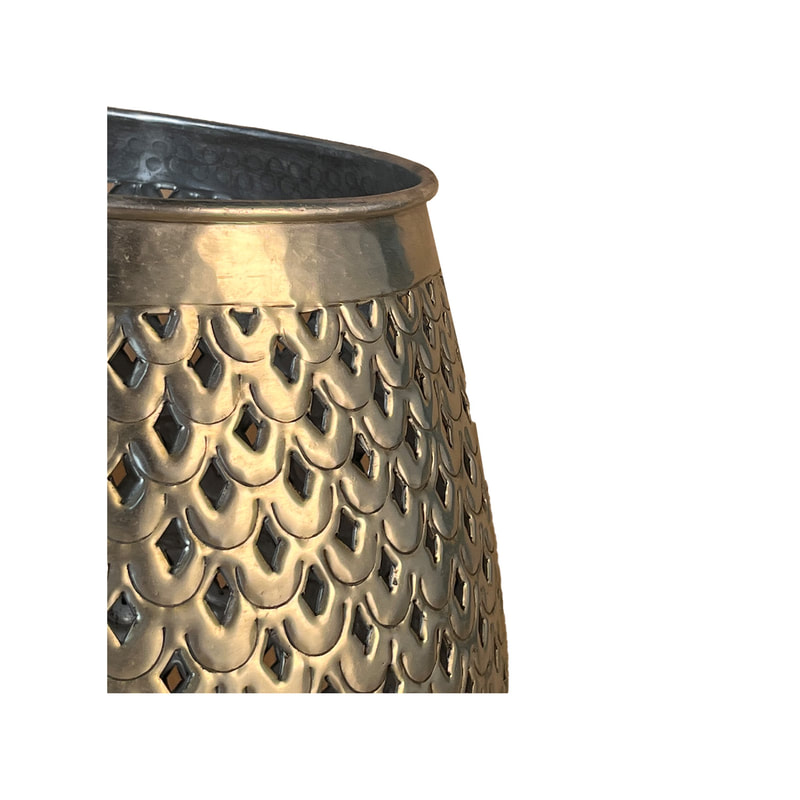 P-MD807-SI Type 7 48cm round silver vase
