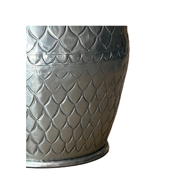 P-MD808-SI Type 8 48cm round silver vase
