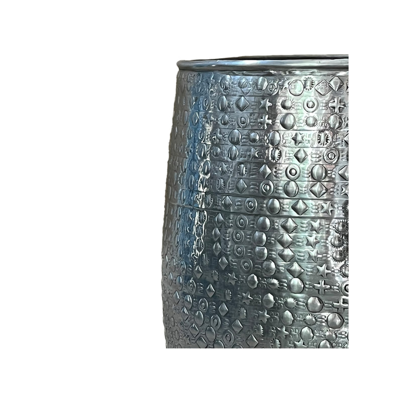 P-MD813-SI Type 13 41cm oval silver vase