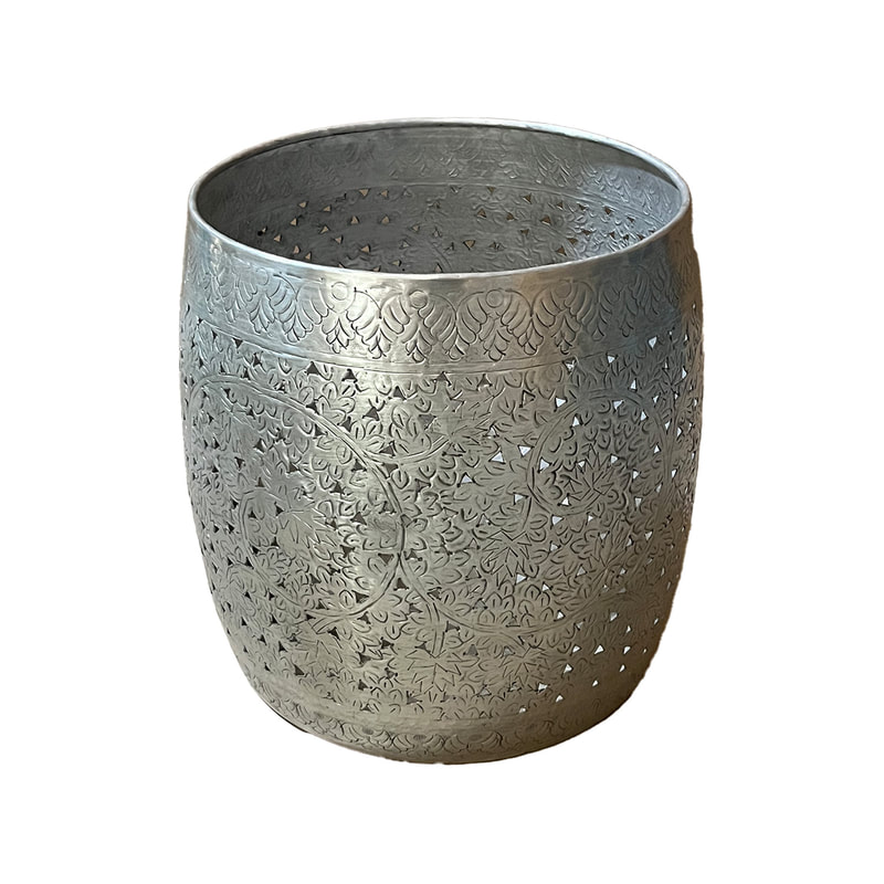 P-MD814-SI Type 14 45cm round silver vase