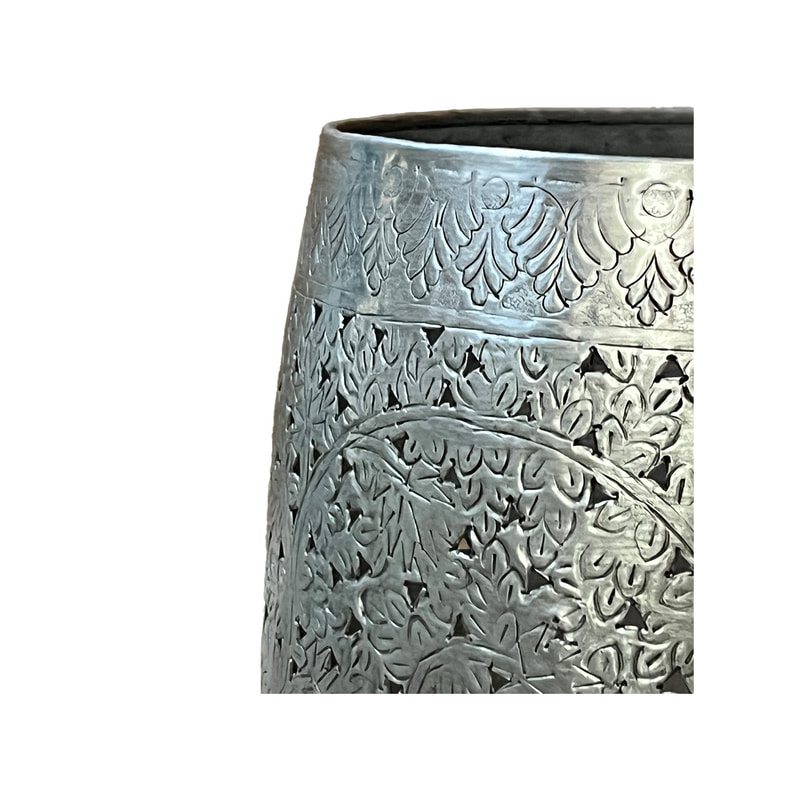 P-MD814-SI Type 14 45cm round silver vase