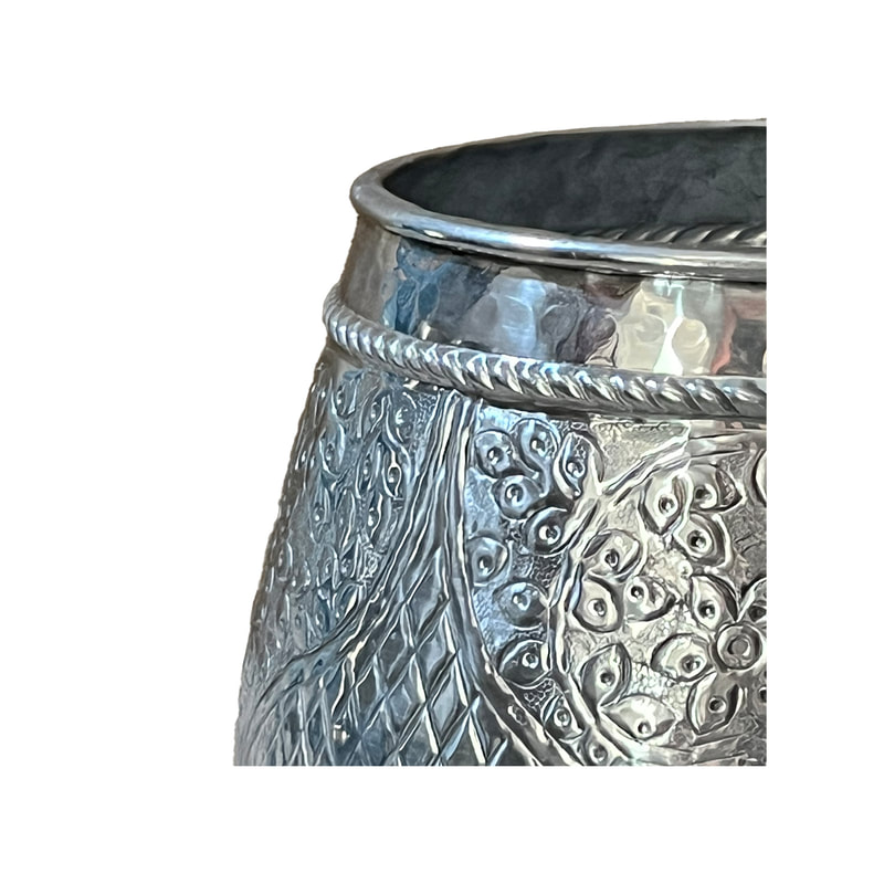 P-MD817-SI Type 17 43cm round silver vase