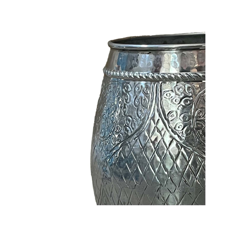 P-MD824-SI Type 24 48cm round silver vase