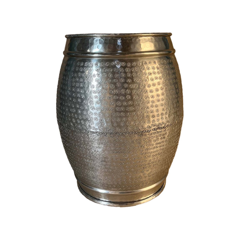 P-MD826-SI Type 26 40cm round silver vase