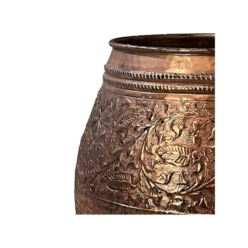 P-MD827-BA Type 27 55cm brass round vase