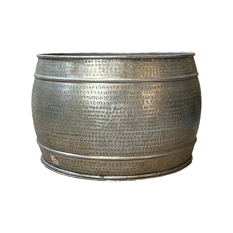 P-MD828-SI Type 28 48cm round silver vase