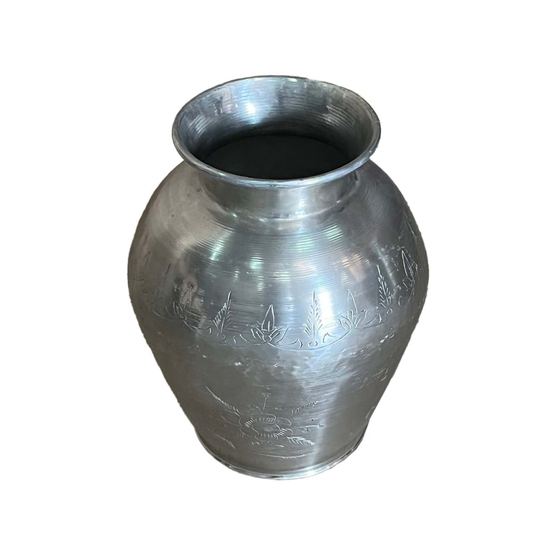 P-MD830-SI Type 30 48cm round silver vase