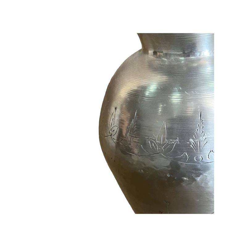 P-MD830-SI Type 30 48cm round silver vase
