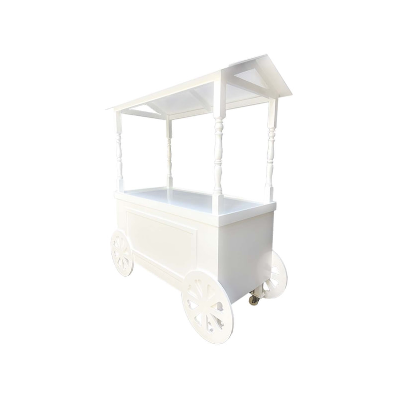 P-MO101-WH Type 1 market display cart in white