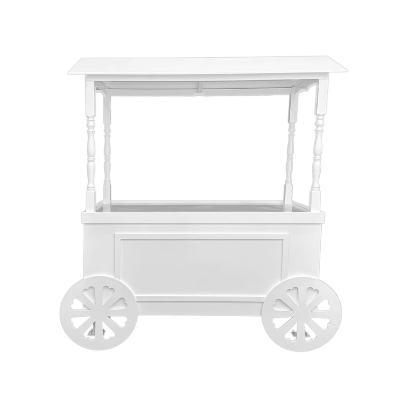 P-MO101-WH Type 1 market display cart in white