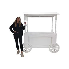 Market Cart - Type 1 - White + Gold  ​P-MO101-GW