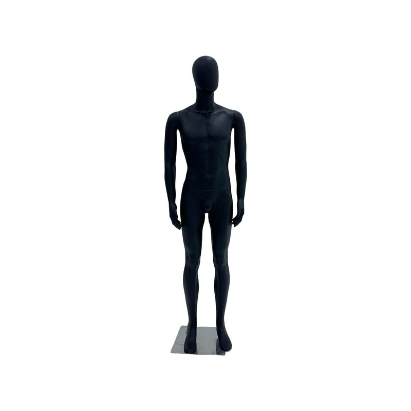 P-MQ101-WH Male mannequin in black