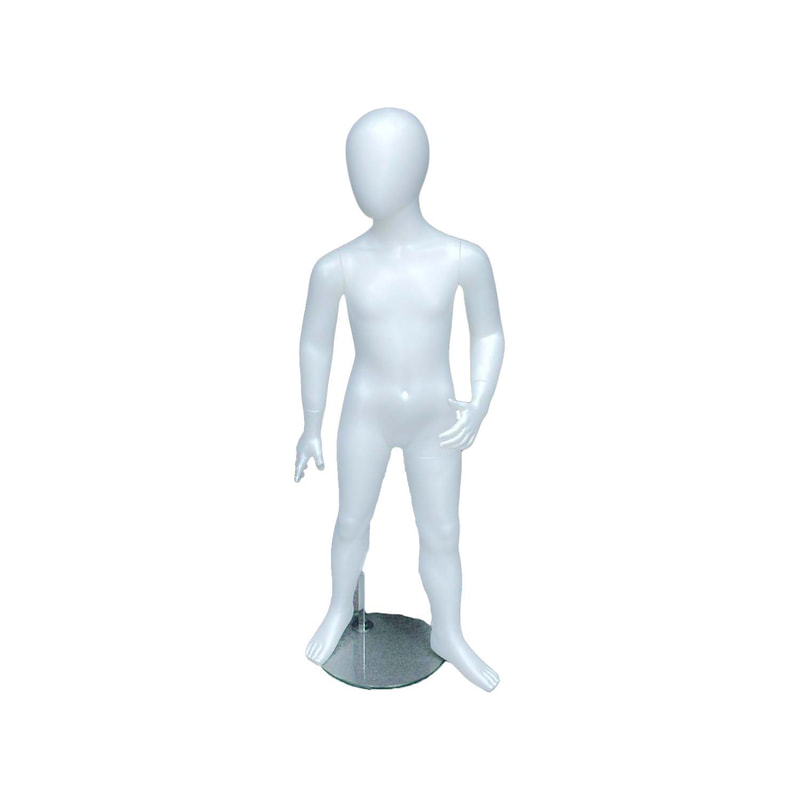 P-MQ103-WH 120cm child mannequin in white