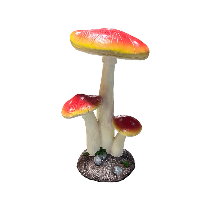 P-MU105-MC Type 5 decorative mushroom triple on base