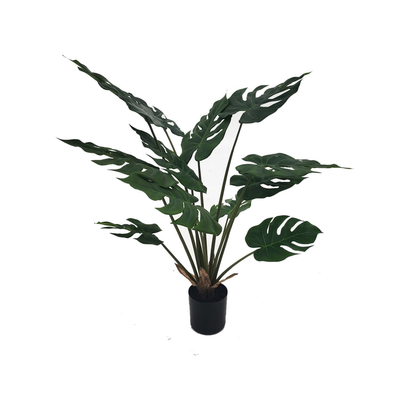 P-NN116-NT 85cm high 'nearly natural' Monstera palm